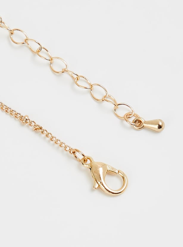 Women Embellished Lobster Clasp Necklace