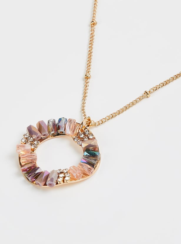 Women Embellished Lobster Clasp Necklace