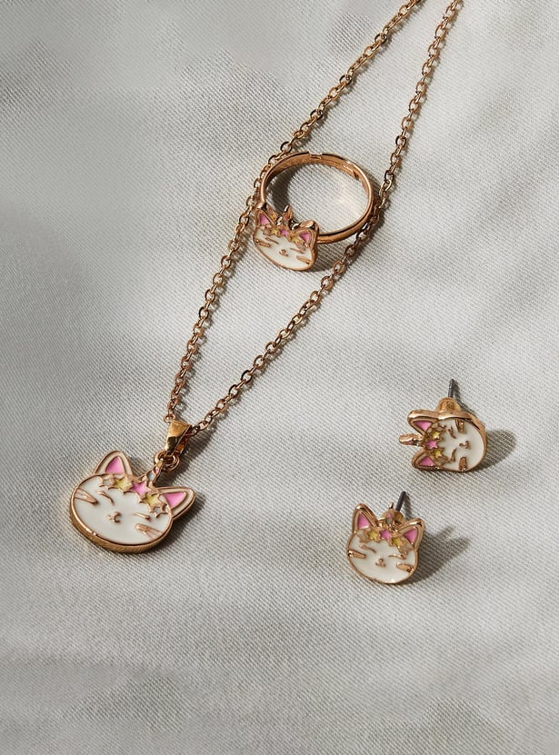 Fashion Necklaces Betsey Johnson Black Cat Necklace Girls Cat