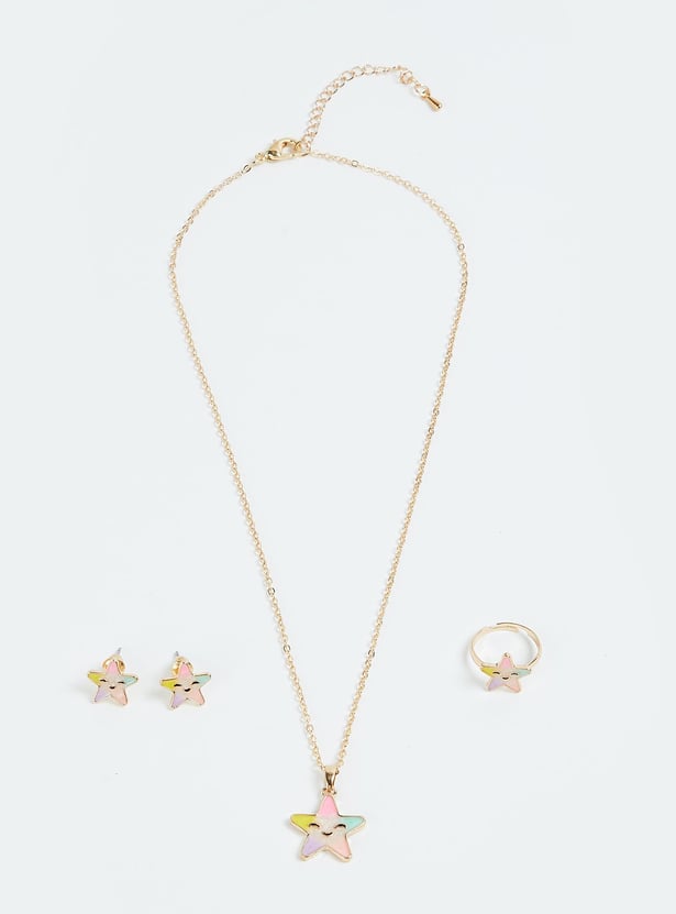 Girls Star Shaped Jewellery Set