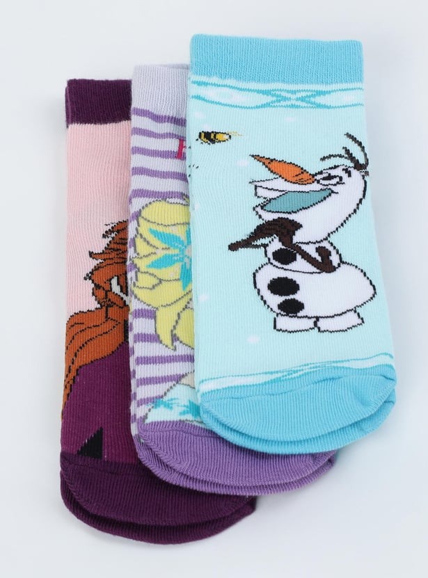 Girls Printed Socks - Pack of 3