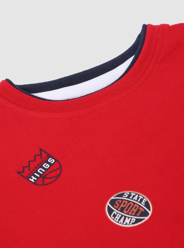 Boys Printed Cotton T-shirt