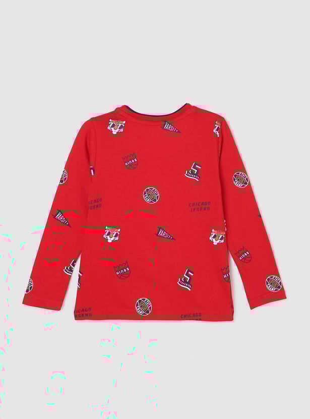 Boys Printed Cotton T-shirt