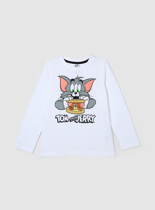 Boys Tom & Jerry Printed T-shirt