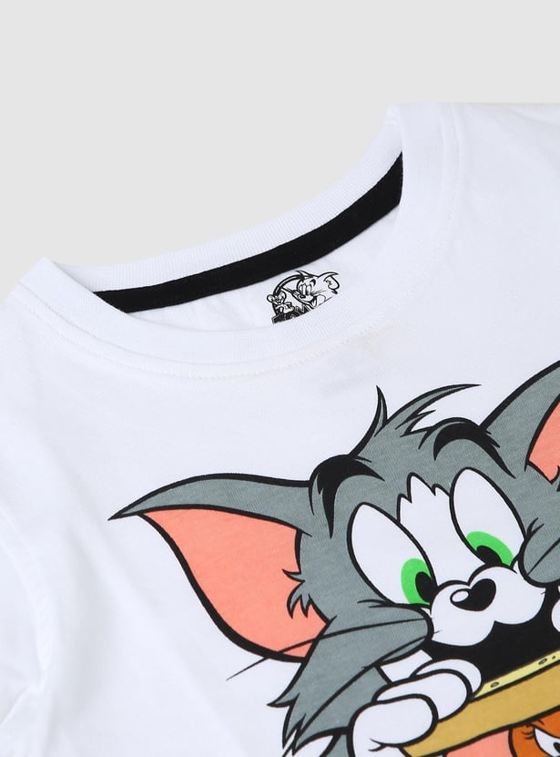 Boys Tom & Jerry Printed T-shirt