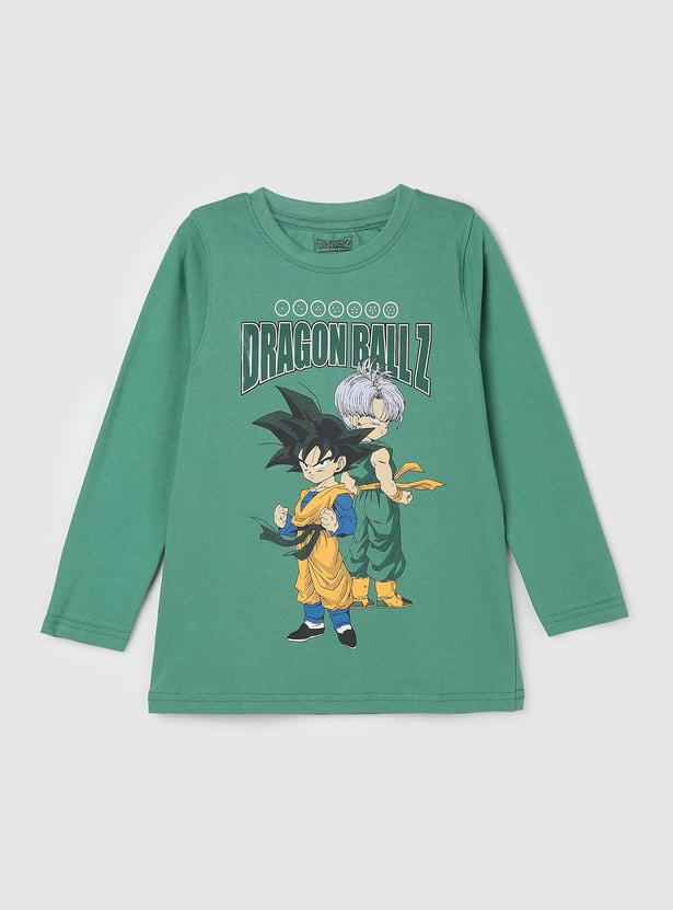 Boys Dragon Ball Z Printed T-shirt