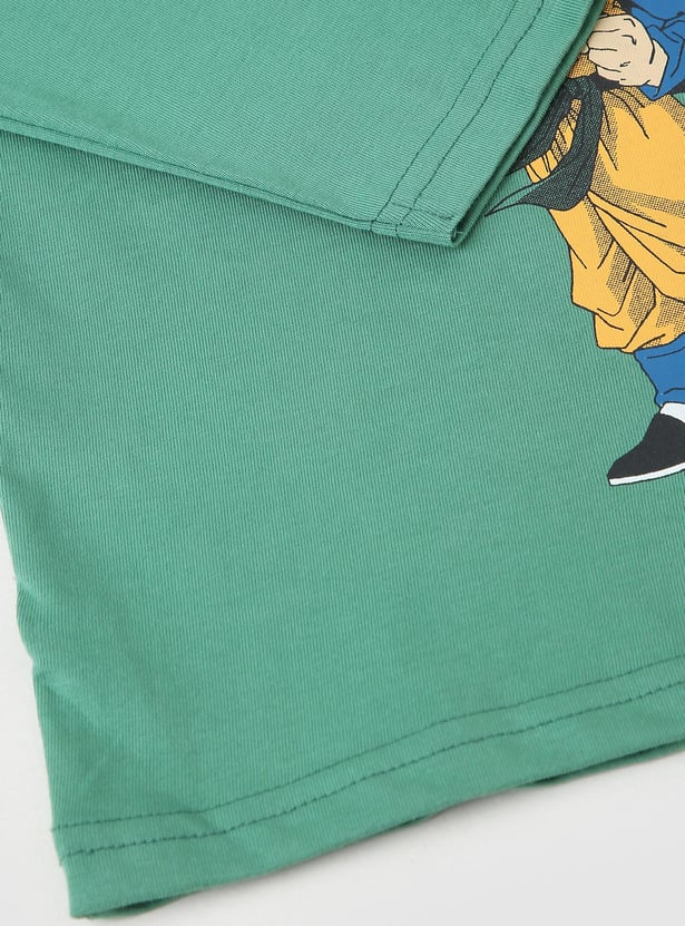 Boys Dragon Ball Z Printed T-shirt