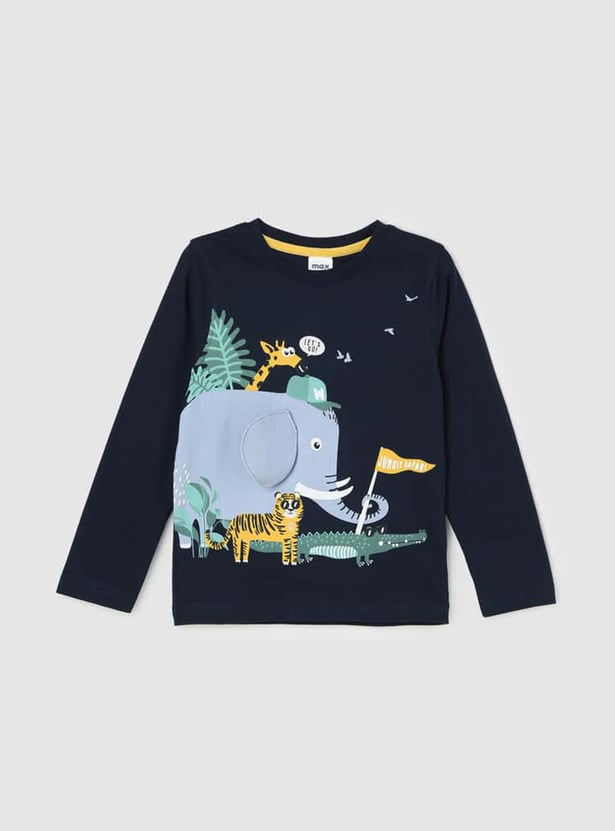 Boys Printed Cotton T-shirt