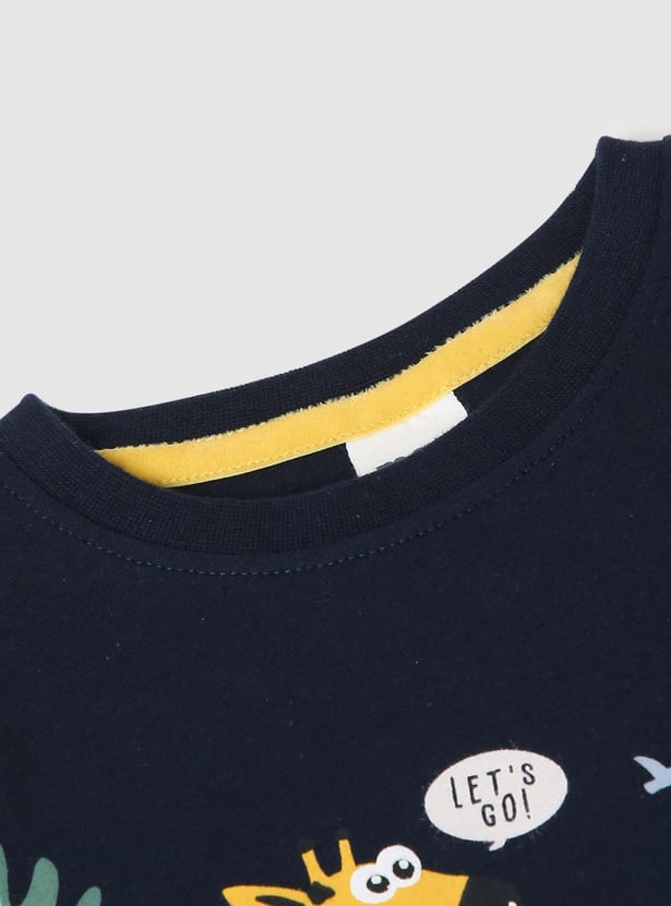 Boys Printed Cotton T-shirt
