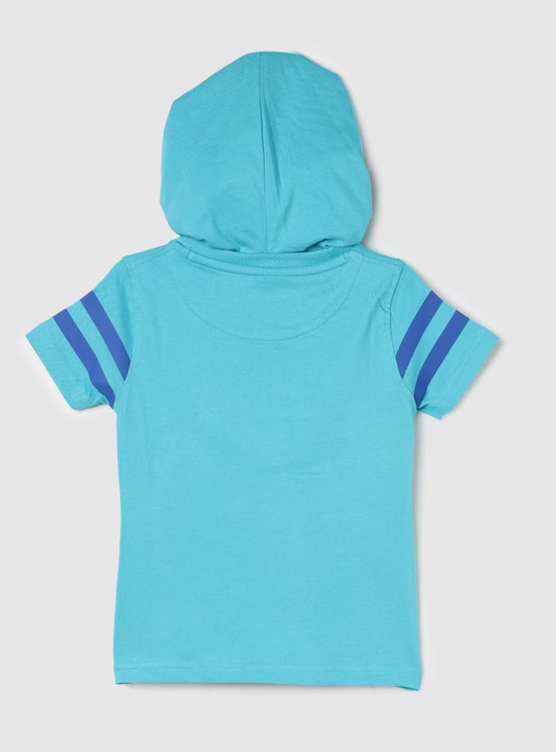 Boys Printed Hooded T-shirt