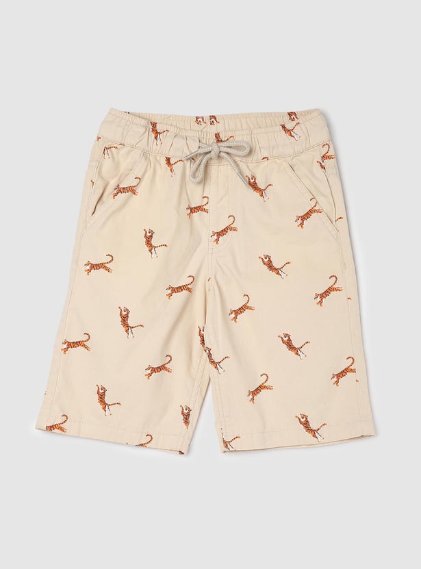 Boys Printed Bermuda Shorts