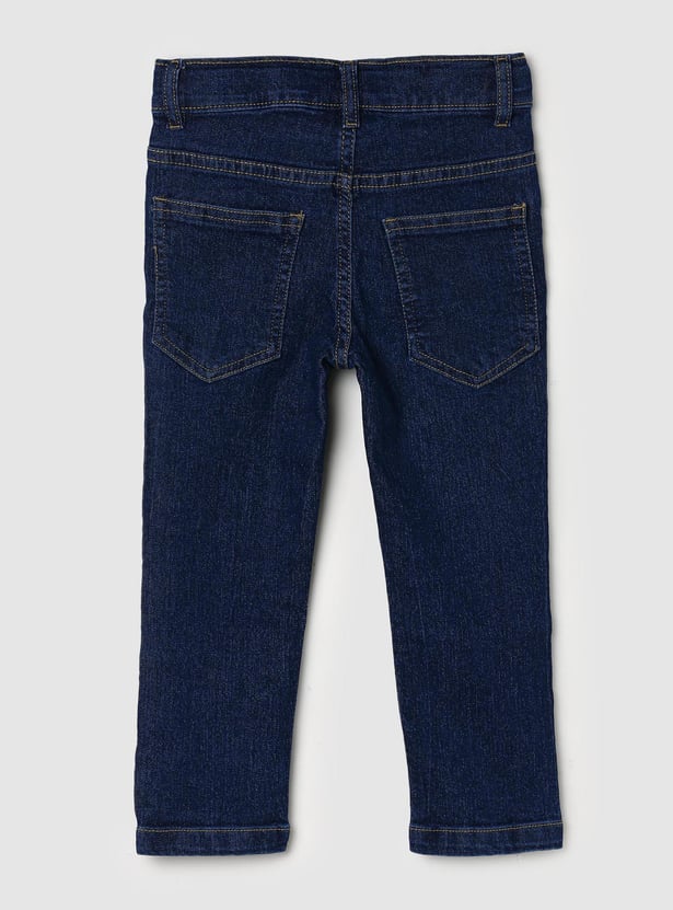 Boys Solid Slim Fit Jeans