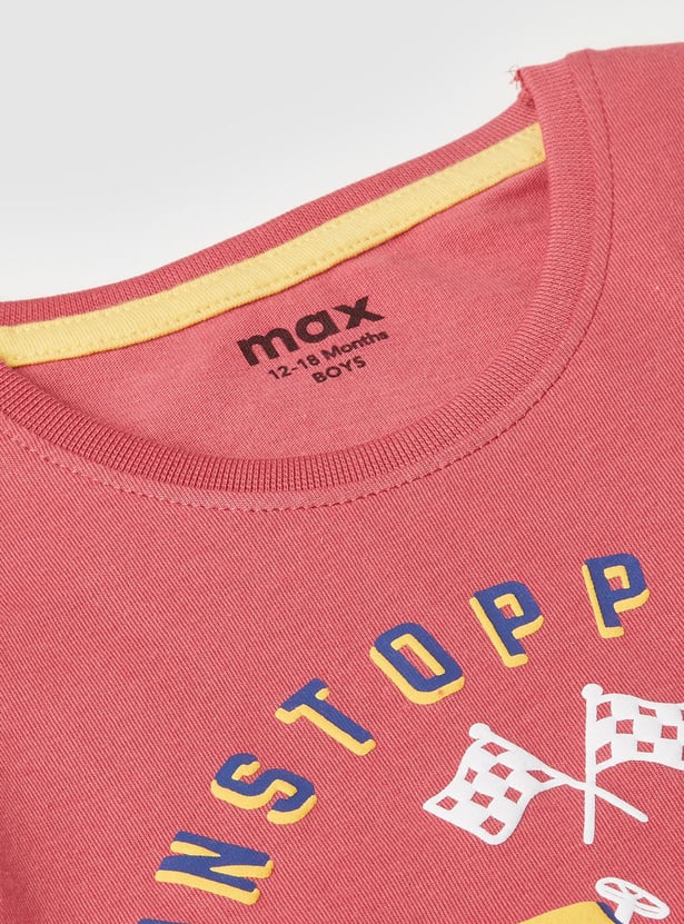 Boys Cotton Graphic T-shirt