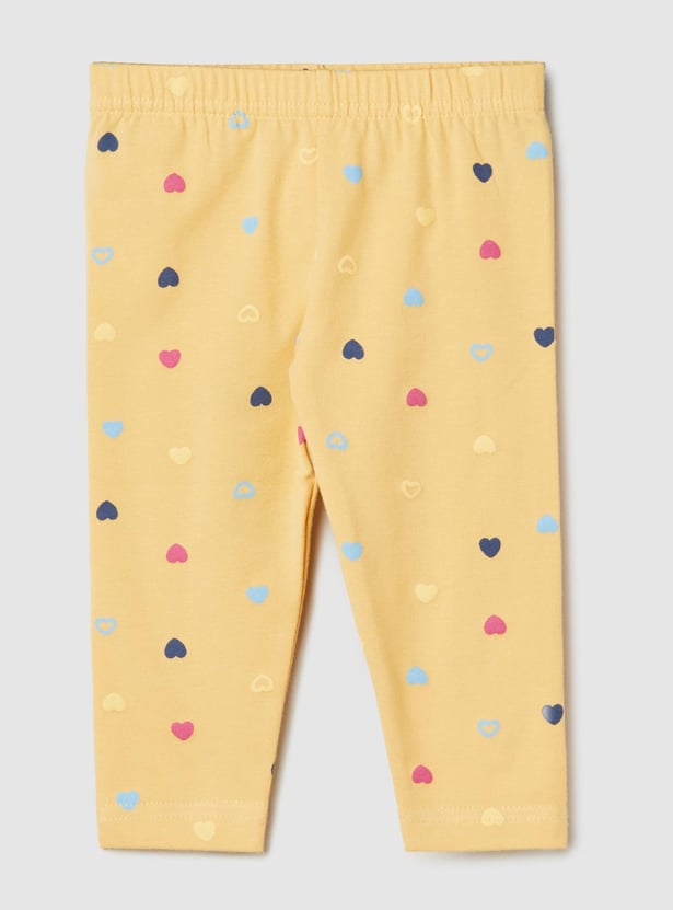 Girls Printed Full-Length Leggings