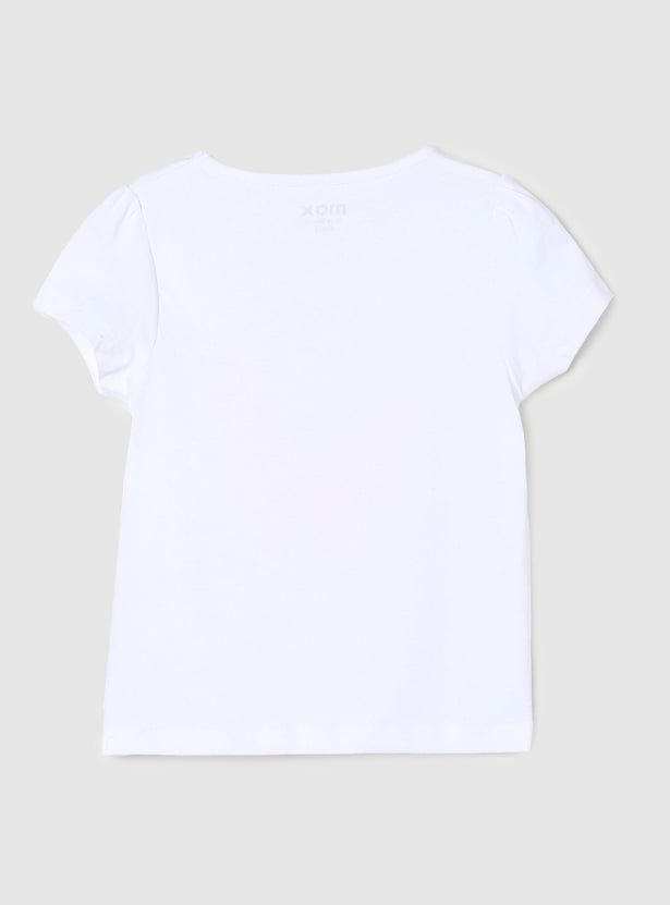 Girls Butterfly Printed T-shirt