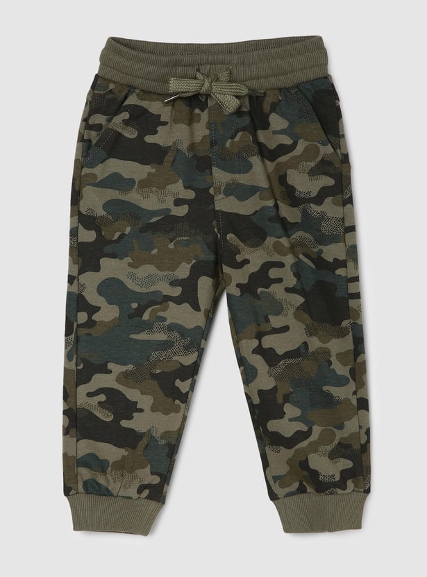 Boys Camouflage Printed Joggers