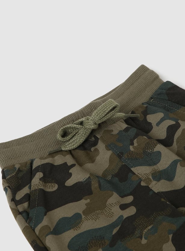 Boys Camouflage Printed Joggers