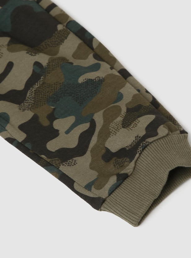 Boys Camouflage Printed Joggers