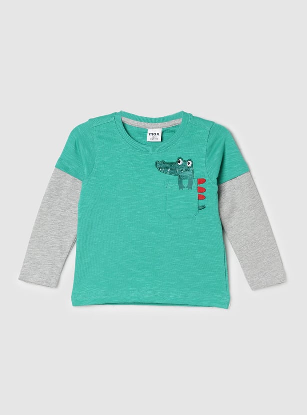 Boys Applique Detailed T-shirt