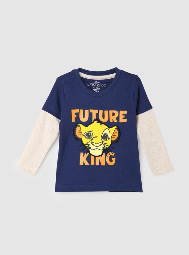 Boys Lion King Printed T-shirt