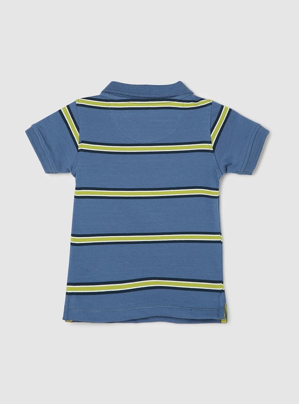 Boys Striped Polo T-shirt