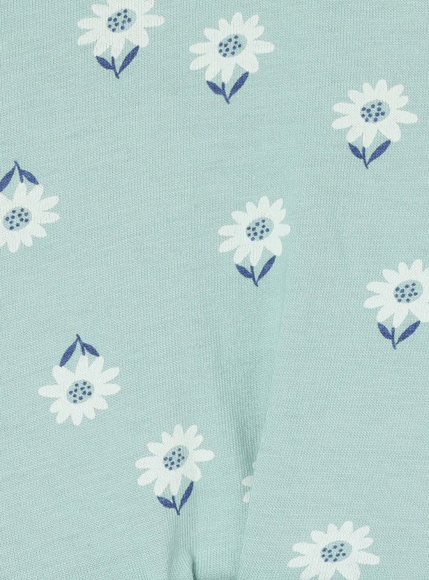 Girls Printed Fit and Flare Dress