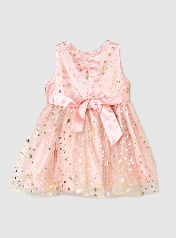 Girls Sequinned Fit and Flare Dress