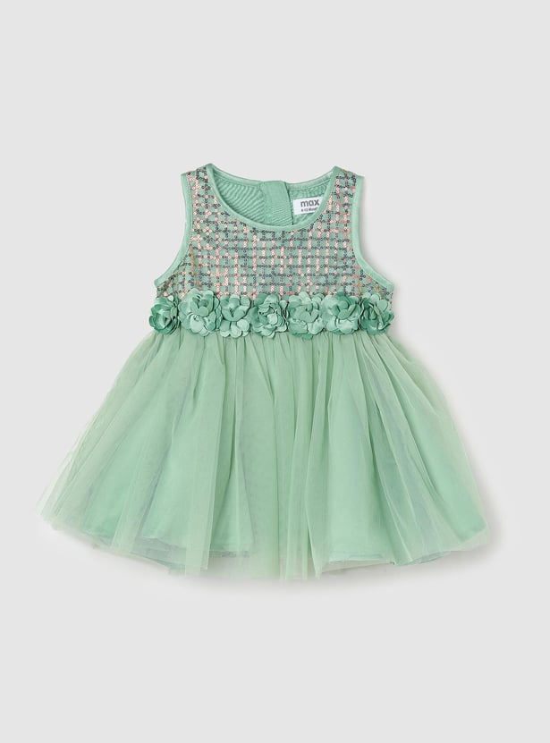 Girls Embellished Fit and Flare Dress