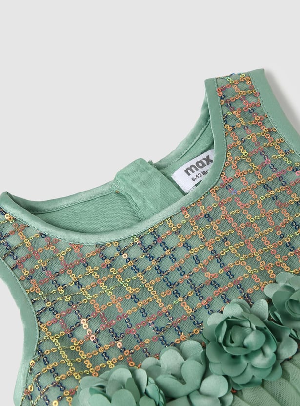 Girls Embellished Fit and Flare Dress