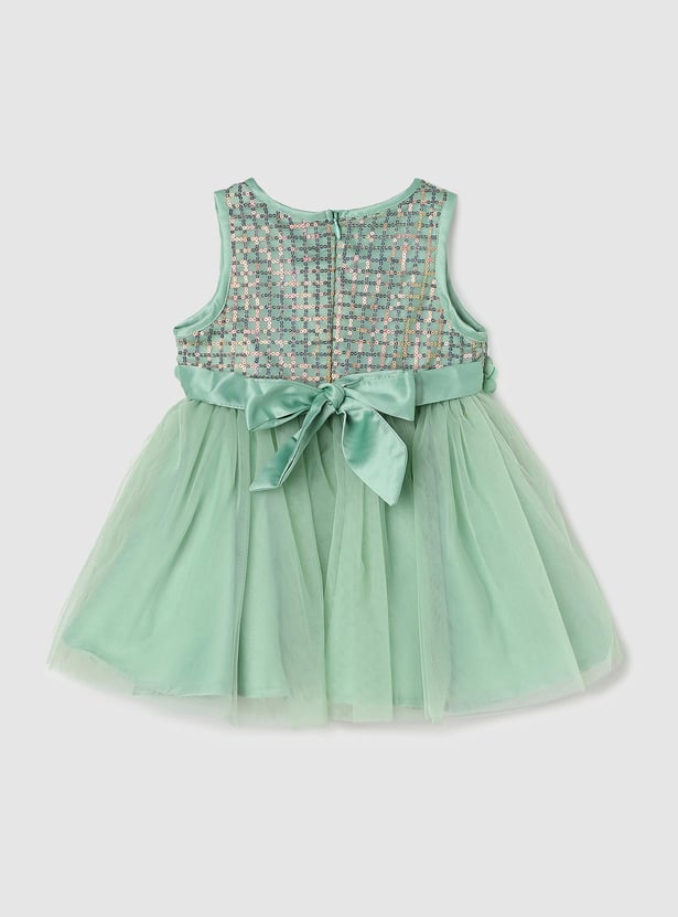 Girls Embellished Fit and Flare Dress