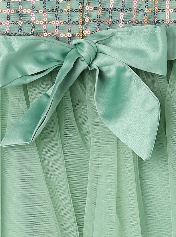 Girls Embellished Fit and Flare Dress