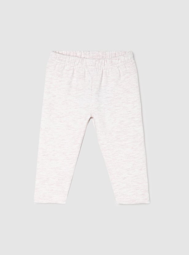 Girls Solid Full-Length Leggings