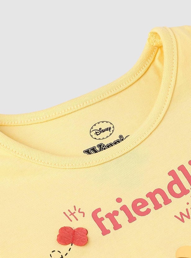 Girls Winnie The Pooh Printed T-shirt