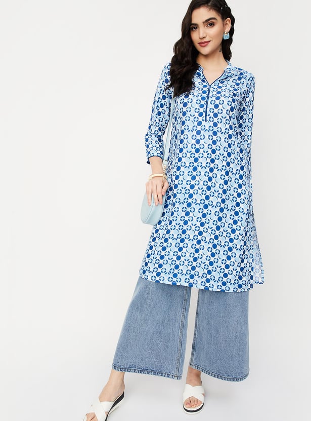 Women Printed Straight Kurta