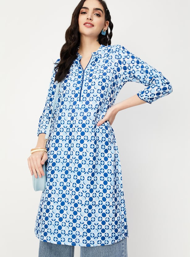 Women Printed Straight Kurta