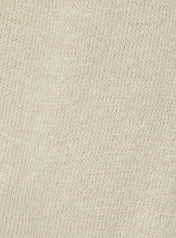 Women Knitted Slit Detail Pants