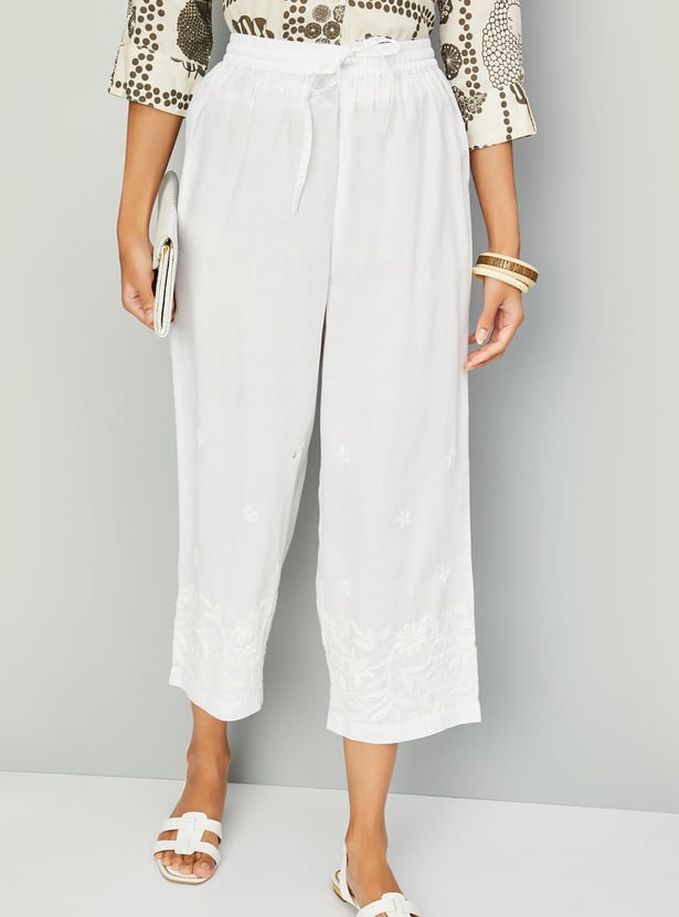 Women Chinkankari Embroidered Palazzos