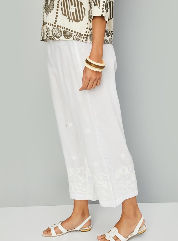 Women Chinkankari Embroidered Palazzos