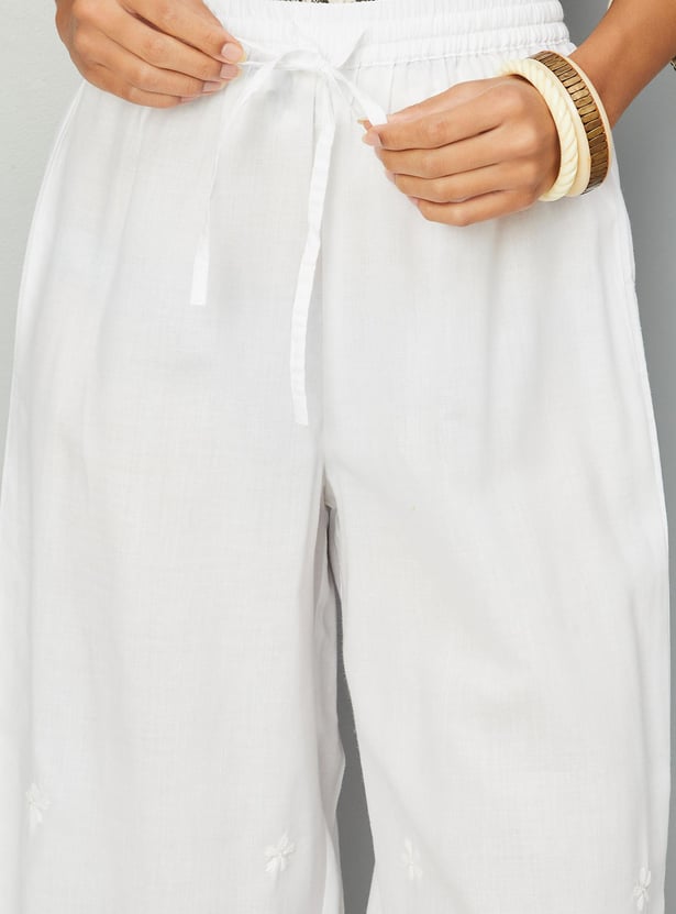 Women Chinkankari Embroidered Palazzos
