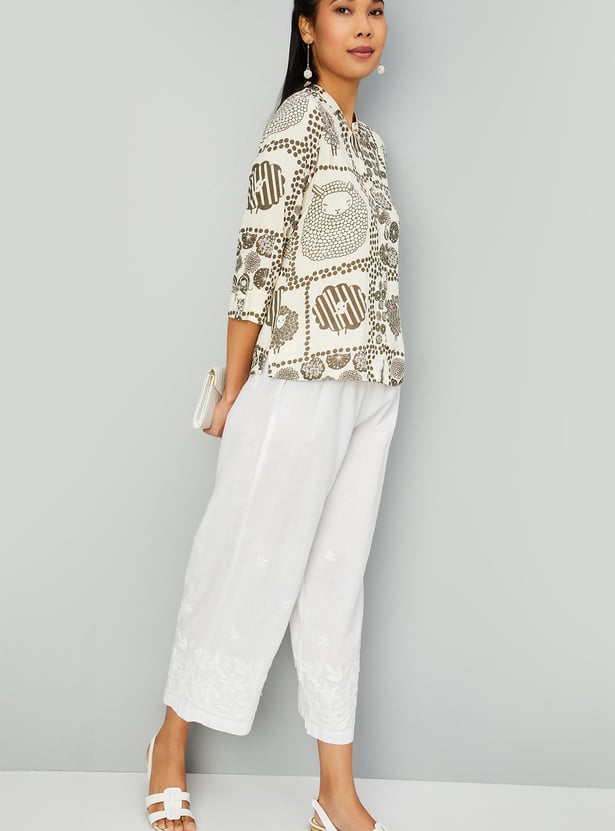 Women Chinkankari Embroidered Palazzos