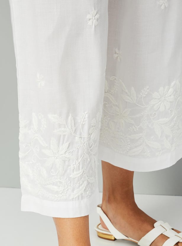Women Chinkankari Embroidered Palazzos