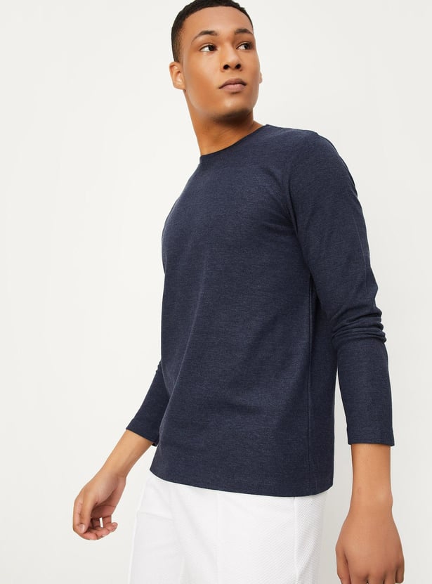 Textured Knit T-Shirt