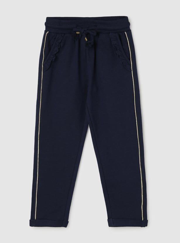 Girls Solid Trackpants