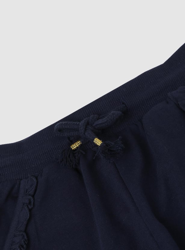 Girls Solid Trackpants