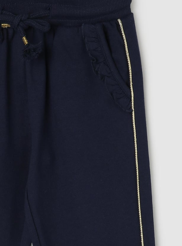 Girls Solid Trackpants