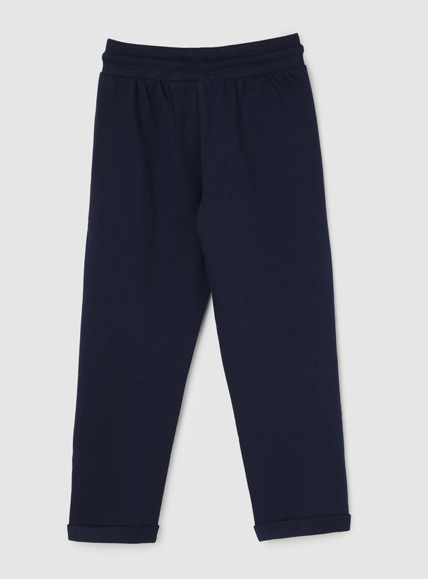 Girls Solid Trackpants