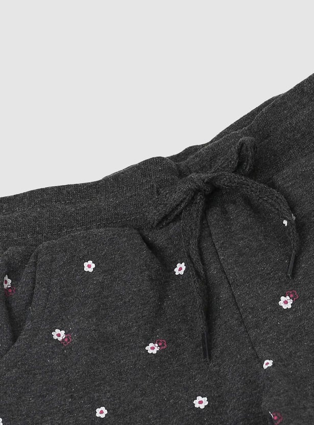 Girls Printed Elasticated Joggers