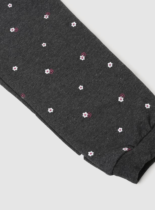 Girls Printed Elasticated Joggers