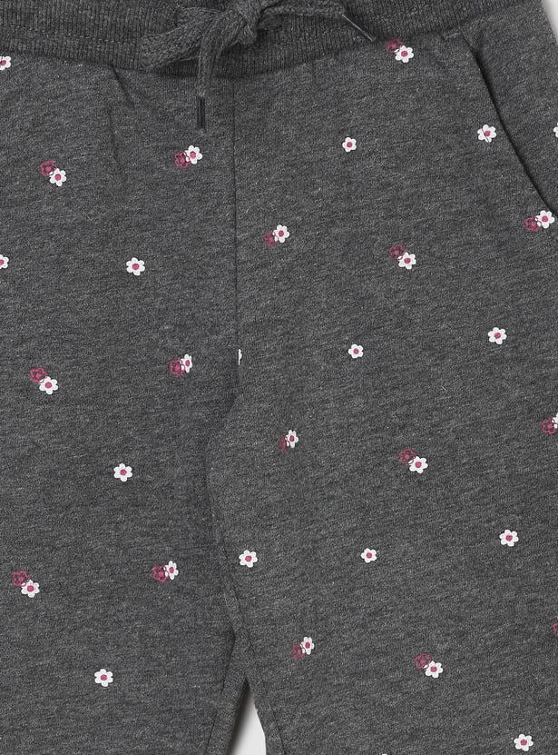 Girls Printed Elasticated Joggers