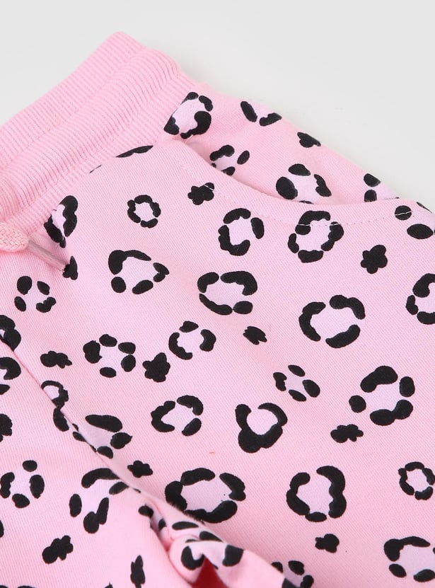 Girls Printed Elasticated Joggers